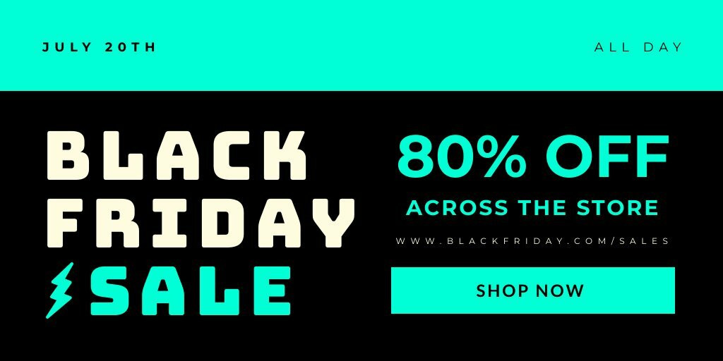 Black Friday Promo Twitter Post