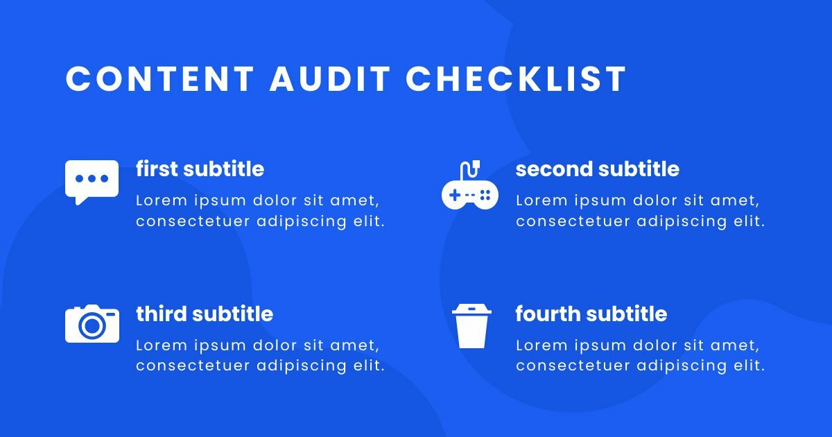 Content Checklist Facebook Post