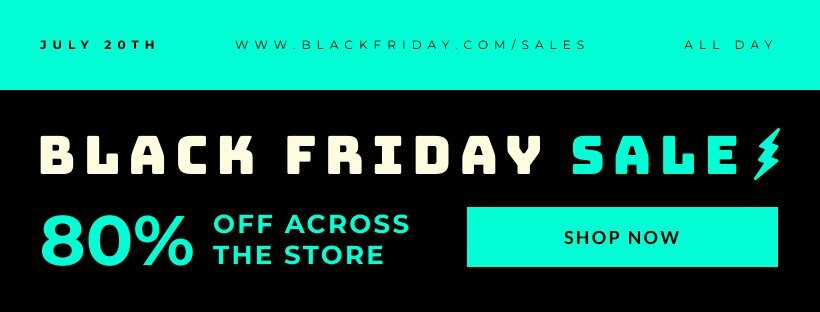 Black Friday Promo Facebook Cover